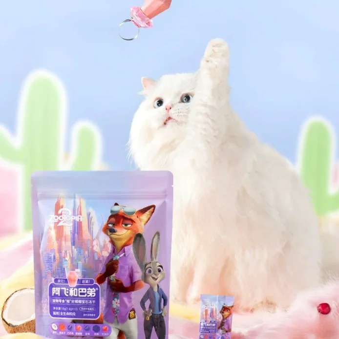 +-+ แบ่งขาย +-+Alfie & Buddy คอลเลกชันพิเศษ Disney Zootopia ฟรีซดรายไก่เบอร์รี่ผสมมะพร้าว